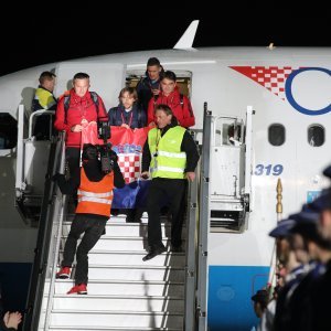 Dolazak Vatrenih na zagrebački aerodrom