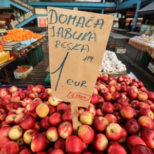 Cijene u eurima na tržnicama diljem Hrvatske