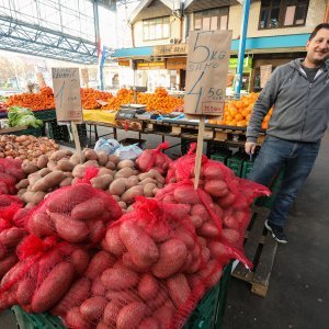 Cijene u eurima na tržnicama diljem Hrvatske