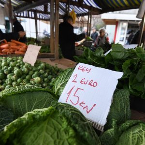 Cijene u eurima na tržnicama diljem Hrvatske