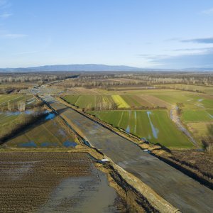 Radovi na pristupnoj cesti prema novom međudržavnom mostu preko rijeke Save