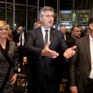 Kolinda Grabar Kitarović, Andrej Plenković i Gordan Jandroković