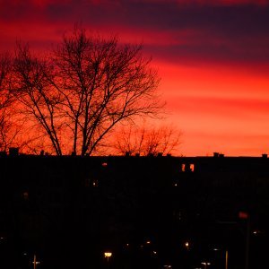 Zalazak sunca nad Zagrebom