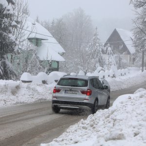 Novi snijeg kod Plitvičkih jezera