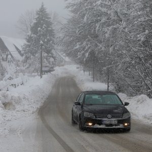 Novi snijeg kod Plitvičkih jezera