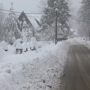 Novi snijeg kod Plitvičkih jezera