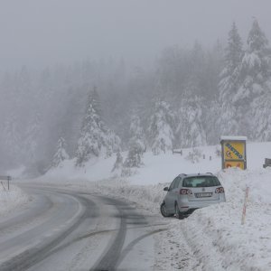 Novi snijeg kod Plitvičkih jezera