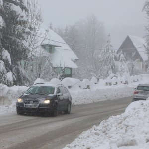 Novi snijeg kod Plitvičkih jezera