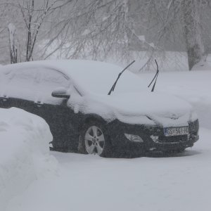 Novi snijeg kod Plitvičkih jezera