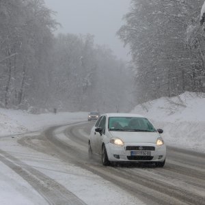 Novi snijeg kod Plitvičkih jezera