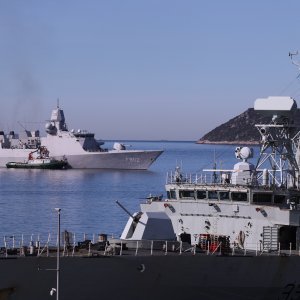 Dolazak nizozemske fregate RM HNLMS De zeven provincien u splitsku luku