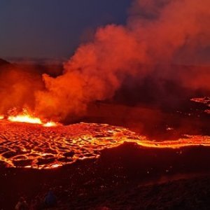 Erupcija vulkana Meradalir na Islandu