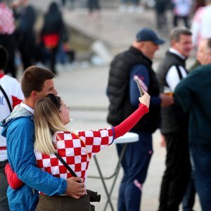 Hrvatski navijači ispred Poljuda