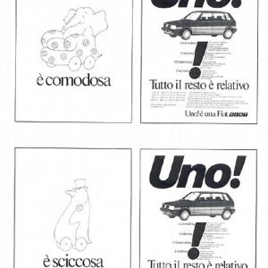 Fiat Uno - reklama Forettini iz 1983.