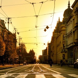 Prazne ulice u Zagrebu
