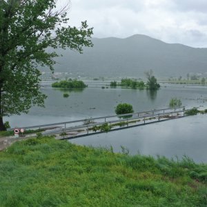 Fotografije iz zraka poplavljenih polja na vrgoračkom području