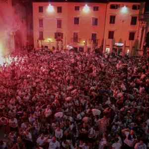 Zadar slavi svoje heroje - doček košarkaša Zadra na Narodnom trgu, 4.6.2023.