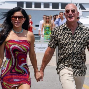 Lauren Sanchez i Jeff Bezos