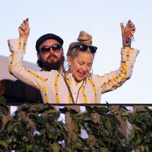 Kate Hudson na koncertu Brucea Springsteena