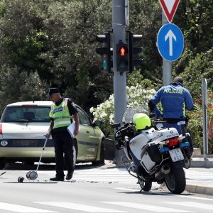 Sudar dvaju automobila u Šibeniku