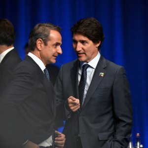 Kyriakos Mitsotakis, Justin Trudeau