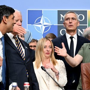 Rishi Sunak, Joe Biden, Giorgia Meloni, Jens Stoltenberg, Volodimir Zelenski