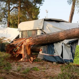 Jak vjetar popraćen obilnom kišom poharao Novigrad i okolicu