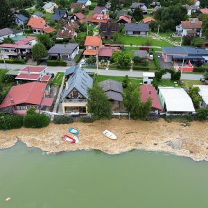 Đelekovec: Pogled iz zraka na posljedice poplave na jezeru Šoderica