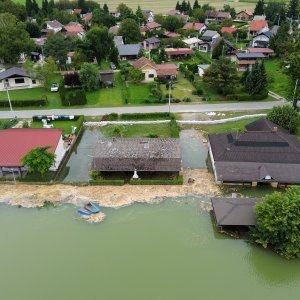 Đelekovec: Pogled iz zraka na posljedice poplave na jezeru Šoderica