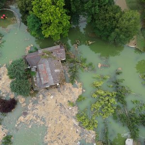 Đelekovec: Pogled iz zraka na posljedice poplave na jezeru Šoderica