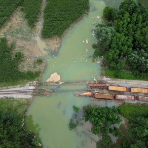 Đelekovec: Pogled iz zraka na posljedice poplave na jezeru Šoderica