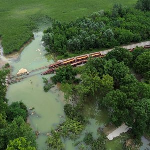 Đelekovec: Pogled iz zraka na posljedice poplave na jezeru Šoderica