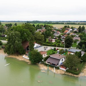 Đelekovec: Pogled iz zraka na posljedice poplave na jezeru Šoderica