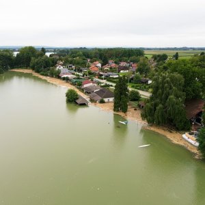 Đelekovec: Pogled iz zraka na posljedice poplave na jezeru Šoderica