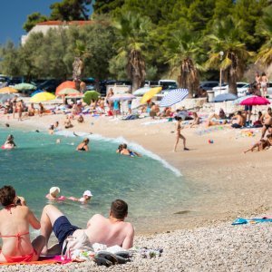 Gužva na plažama u Splitu