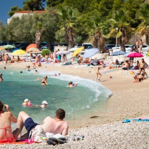 Gužva na plažama u Splitu