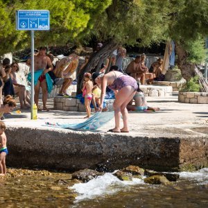 Gužva na plažama u Splitu