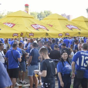 Dinamo - AEK, navijači ispred stadiona