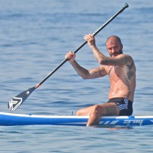 David Beckham s kćeri Harper i sinom Cruzom uživa u moru kod Lopuda