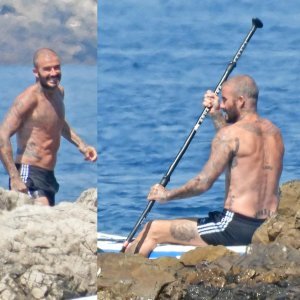 David Beckham s kćeri Harper i sinom Cruzom uživa u moru kod Lopuda