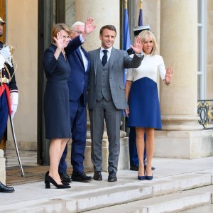 Emmanuel i Brigitte Macron