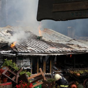 Buknuo požar u restoranu Mlinski kamen u blizini Petrinje