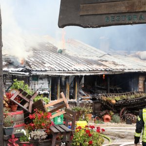 Buknuo požar u restoranu Mlinski kamen u blizini Petrinje