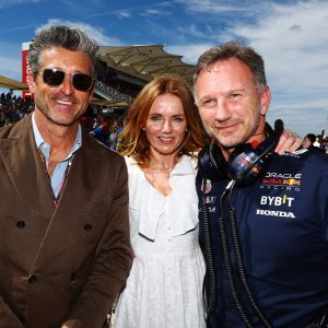 Patrick Dempsey, Geri Halliwell i Christian Horner