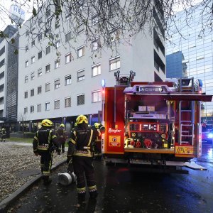 Požar u sjedištu HEP-a u Zagrebu