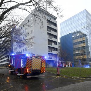 Požar u sjedištu HEP-a u Zagrebu