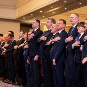 Andrej Plenković, Tomo Medved, Gordan Jandroković, Davor Božinović, Zdravka Bušić, Željko Reiner