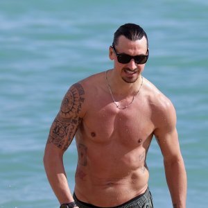 Zlatan Ibrahimović na plaži u Miamiju