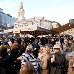 Vesela atmosfera u centru Zagreba