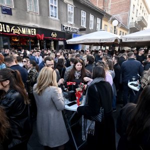 Vesela atmosfera u centru Zagreba